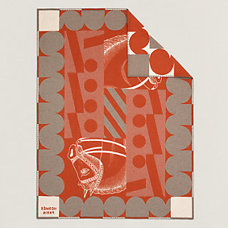 Cheval Joker blanket - Red | Hermès Mainland China